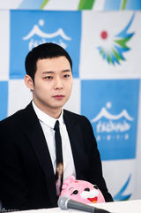 高清图：JYJ宣传亚运会 在中美艳有天可爱