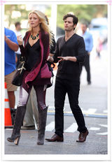 组图：布莱克-莱弗利现身片场潮装抢眼