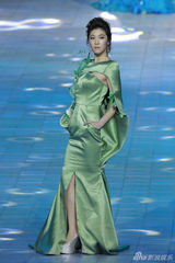 组图：悦悦性感长裙亮相时尚大典红毯