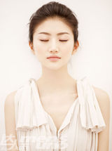 高清图：景甜清新写真眉目如画肌肤胜雪