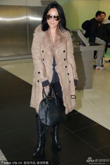 组图：刘嘉玲皮草装贵妇范十足 将赴德陪梁朝伟