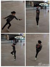 组图：张柏芝独自现身冰场滑冰引围观