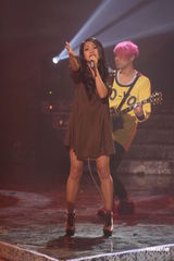 组图：《劲歌金曲》录影 阿Sa(蔡卓妍)梁汉文亮相