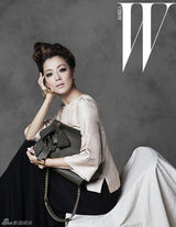 高清图：金喜善拍影像宣传自家品牌 尽展优雅气质