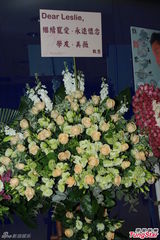 组图：张国荣纪念演唱会 张学友刘德华花牌致意