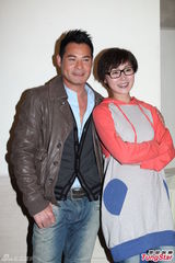 组图：王祖蓝黄智贤等出席《食为奴》饭局