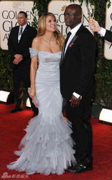 高清组图：海蒂-克鲁姆似美人鱼 携丈夫红毯秀亲密