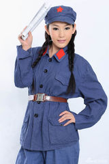 组图：徐黛妮红军系列写真 青涩可爱气质淳朴