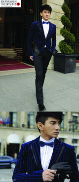 明星爱街拍第19期：女星丝巾VS男星领结搭配