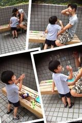 组图：袁咏仪微博晒4岁帅儿子“魔童”私房照