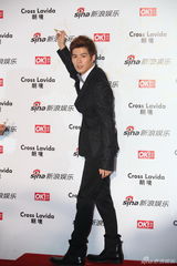 组图：陈学冬亮相明星街拍盛典红毯 小领结卖萌