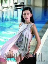 组图：张蓝心时装写真变身时尚摩登女郎