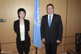 高清：周迅非洲探访联合国总部 环保外交走出国门