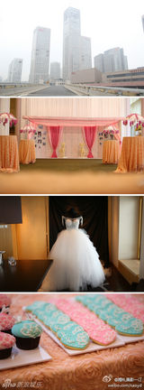 组图：直击李小璐贾乃亮婚礼 现场布置温馨浪漫