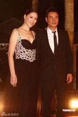 幻灯：香港金像奖颁奖红毯 任达华夫妇甜蜜亮相