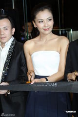 高清组图：刘涛秀白皙香肩 和成龙、F1车手同台