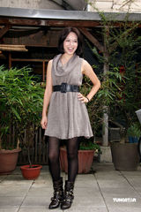 高清图：范植伟携夏于乔宣传新戏 回应解约事件