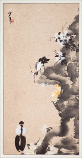 组图：倪萍首开个人画展 众多国画作品曝光