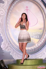 组图：20位候选港姐首晤传媒 佳丽现场展风姿