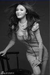 幻灯图：李菲尔参加慈善晚宴 为玉树祈福献爱心