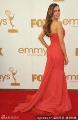 组图：艾美奖红毯 索非亚-维加拉回眸风情无限