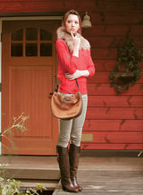 组图：日本模特宫田聪子示范89款秋季服饰搭配