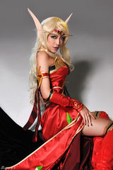 组图：曹阳血精灵cosplay 凯尔萨的冰火之约