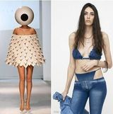 组图：英国时装秀现奇葩造型 网友惊呼毁三观