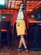 组图：李斯丹妮帅气女人味 另类混搭演绎复古