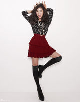 高清组图：韩星韩惠琳春装写真活泼可爱