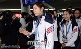 组图：韩国花滑公主金妍儿抵达索契遭围堵