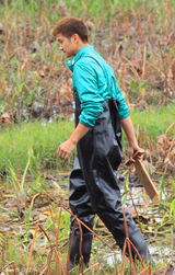 组图：《爸爸》萌爸林志颖劳作搞怪似少年