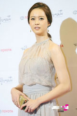 组图：韩国大钟电影节颁奖 高雅拉薄纱礼服亮相