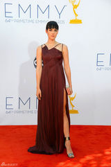 高清图：第64届艾美奖红毯众女星争奇斗艳