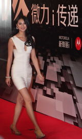 组图：2012新浪微博之夜红毯-世界小姐于文霞