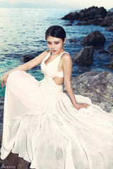 组图：徐冬冬泰国海边人鱼写真大片