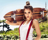 组图：阿尔芭夏日清凉大片曝光 举滑板活力四射