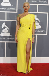 高清组图：54届格莱美红毯艾波-罗斯携男友亮相