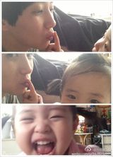 组图：齐秦小24岁娇妻曝光 2岁女儿粉嫩可爱