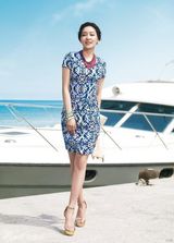 组图：韩国女艺人朴真熙拍服装品牌夏季广告