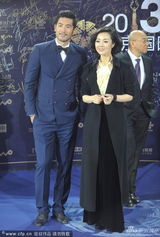 组图：高以翔同姜宏波亮相蓝毯 熟男魅力十足