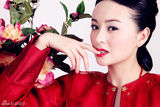 组图：戴娇倩红妆写真 朱唇轻启展妩媚妖娆