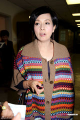 高清图：邓萃雯有信心赢 黎耀祥期待“称帝” 