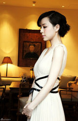 组图：张静初曝光活动花絮 梦幻意境穿越古城