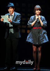 组图：玉珠贤陈久音乐剧《小姐和无赖》记者会