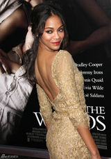 组图：《妙笔生花》洛城首映 黑美人佐伊金裙闪耀