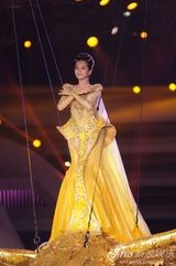 组图：金鹰女神刘诗诗空降现场金裙耀眼