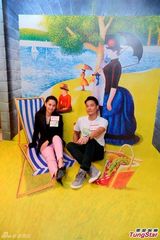 组图：徐子珊大谈环保秘诀 丁子高分享圣诞趣事