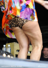 幻灯图集：莉莉-艾伦献唱音乐节 豹纹小内裤登场