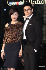 组图：任达华琦琦出席品牌晚宴 黑色情侣装秀默契